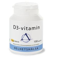 Helhetshälsas D3-vitamin 100 kapsl./D3-vitamiini 100 kapselia 